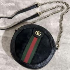 本物】グッチ GGマーモント クロスボディバッグ シェリーライン 黒