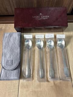 未開封】GEORG JENSEN ジョージジェンセン ティスプーン 4本セット