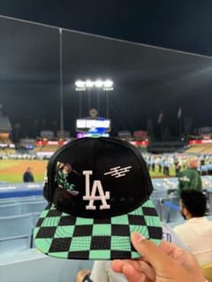 ポ*ギ様 ロサンゼルス・ドジャース 鬼滅の刃 コラボキャップ - メルカリ