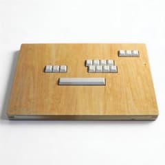 自作アケコン】木製キーボード型レバーレスコントローラー ナチュラル