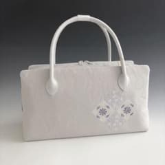 新品未使用 ！！刺繍入り！！京都 西陣 正絹 帯使用 利休バッグ 26206