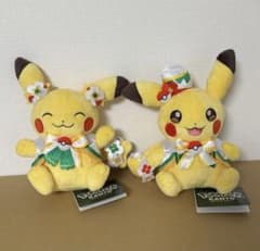 ポケパークカントー カーニバル衣装 ピカチュウ ぬいぐるみ 2個セット