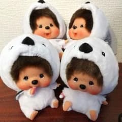 4個セット タグ付新品モンチッチ シマエナガ 北海道限定 マスコット