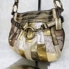 y2k COACH Patchwork Hand bag archive - メルカリ