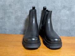 ZARA 44 28.5cm ブラック チェルシーブーツ/サイドゴアブーツ - メルカリ