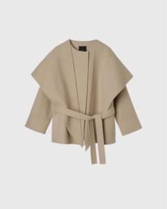 正規品】anuans リバーウールミドルマフラーコート ベージュ コート