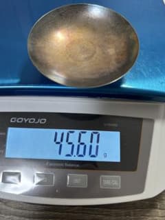 純銀製盃45.6g！純銀刻印有り！純銀杯。 - メルカリ