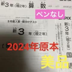 サピックス新3年3月度入室・組分けテスト2024年 原本❗️ - メルカリ