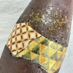 未使用品 【中村梅山】金彩 象嵌色絵 瓶 花瓶 花器 陶器 作家物 - メルカリ
