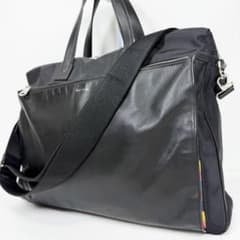 ポールスミス ビジネスバッグ 2way マルチストライプ レザー ナイロン