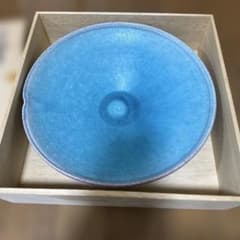 安藤勝美 青色陶器皿 木製箱付き - メルカリ