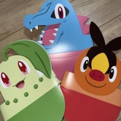 ポケモン サンバイザー お面 ワニノコ チコリータ ポカブ セット