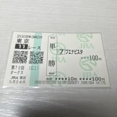 ブエナビスタ オークス 現地的中馬券 競馬 JRA ウマ娘 - メルカリ