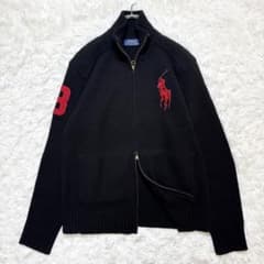 ポロラルフローレン ドライバーズニット ビッグポニー ウール Lサイズ