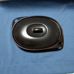 黒い楕円形電子レンジ専用グリルパン 蓋付き - メルカリ