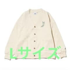 ミセスグリーンアップル ポップアップ カーディガン オフホワイト L