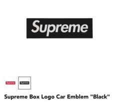 Supreme Box Logo Car Emblem 