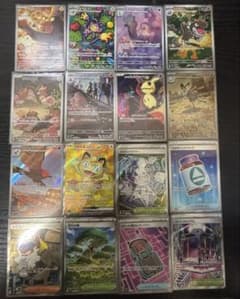 最新】ポケカ まとめ売り ニャースex SRロケット団のミミッキュAR他16
