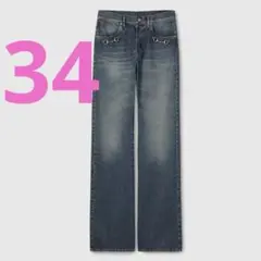 34 GUCCI ホースビット ディテール コットンデニム パンツ - メルカリ
