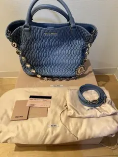 2026年最新】MIU MIU カラー：ブルー系 ハンドバッグの人気アイテム