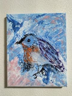 幻想絵画、空飛ぶ画家糸川裕志のアクリル画M8号