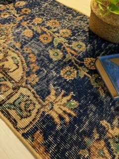 貴重／クラシカル116×211キャラメルココアリッチトルコヴィンテージラグ