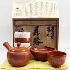 茶器セット12東海道五十三次日本橋】二代間野舜園共箱