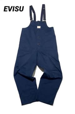 EVISU エヴィス 裏ヒッコリー デニム オーバーオール W30 エヴィスヤ