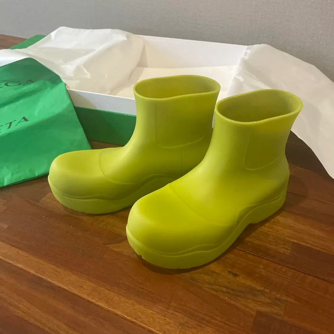 ❣️新品 ボッテガ❣️ パドル グラス グリーン ロング レインブーツ 24cm