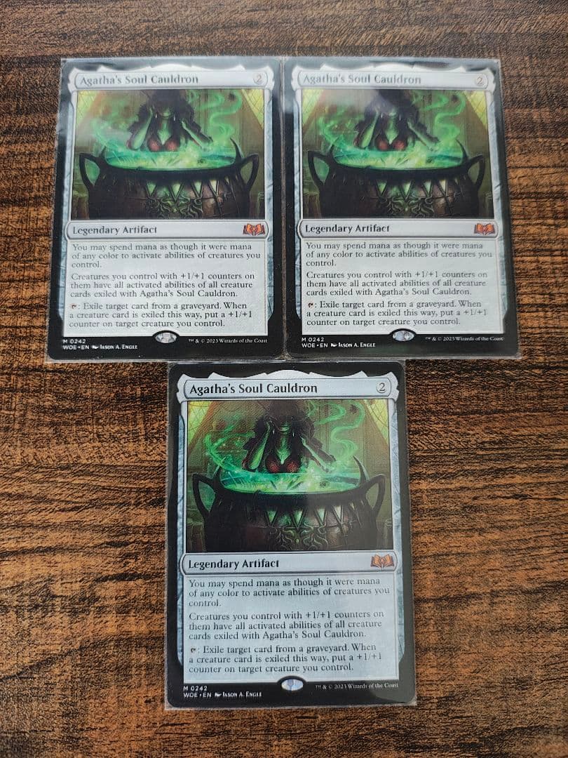 アガサの魂の大釜 3枚セット mtg 英語