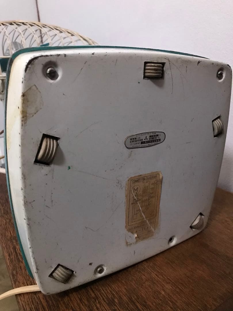 希少 昭和レトロ スクエア型 三菱 扇風機 R-30EC 動作品 - メルカリ