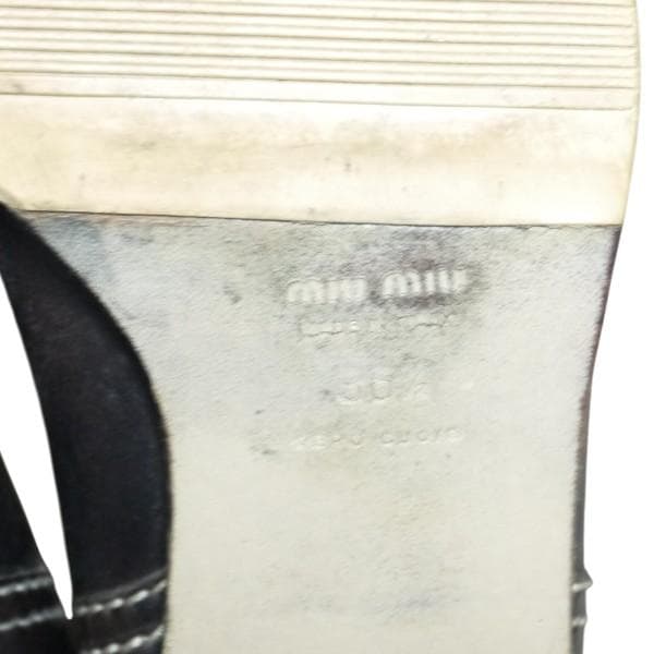 miumiu　ミュウミュウ 　ムートン　レザー　ロングブーツ　靴　23.5cm