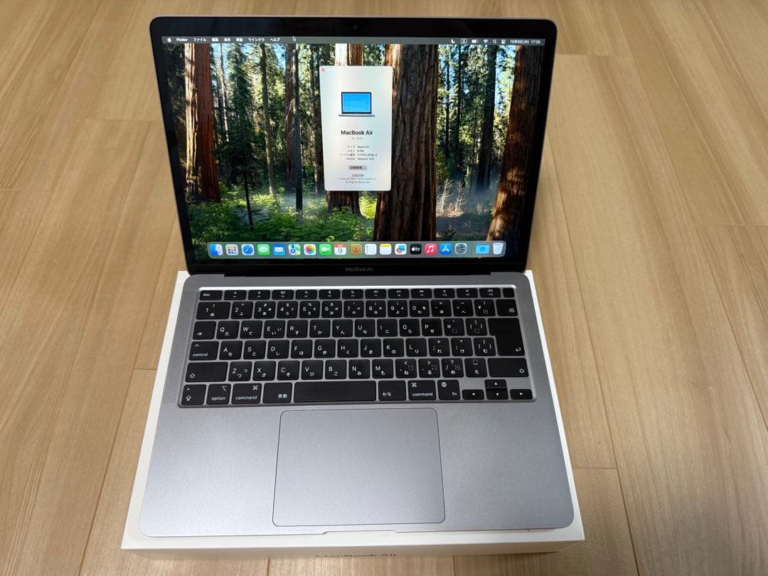 レ*イ様 美品MacBook Air m1 8GB 512GB本体 バッテリー7 ◎Apple MacBook Air M1, 2020 8GB/SSD 512GB/充放電回数48/バッテリー