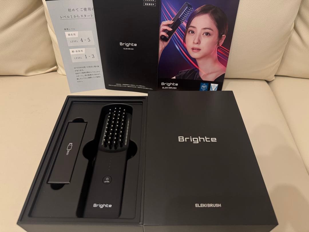 Brighte ELSKIBRUSH 美顔器 Brighte ブライト ELEKI BRUSH+ エレキブラシ 美顔器 EMS RF LED搭載