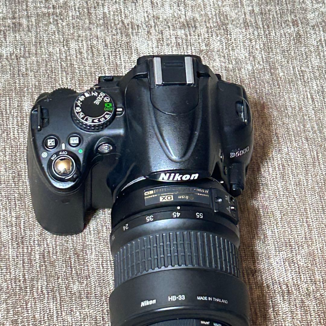 稼働品 ニコン D5000 レンズキット シャッター回数7863 付属品完備