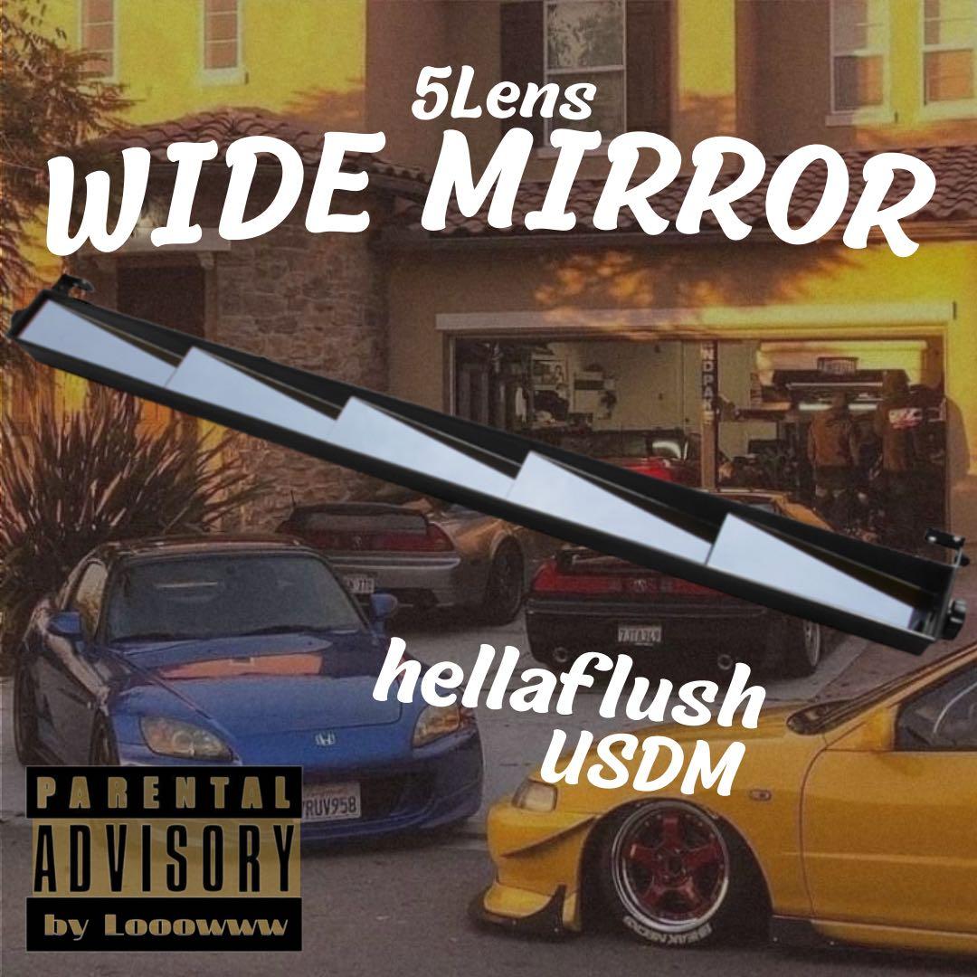 5連 汎用 ワイドミラー ウインクミラー フルビューミラー usdm - メルカリ