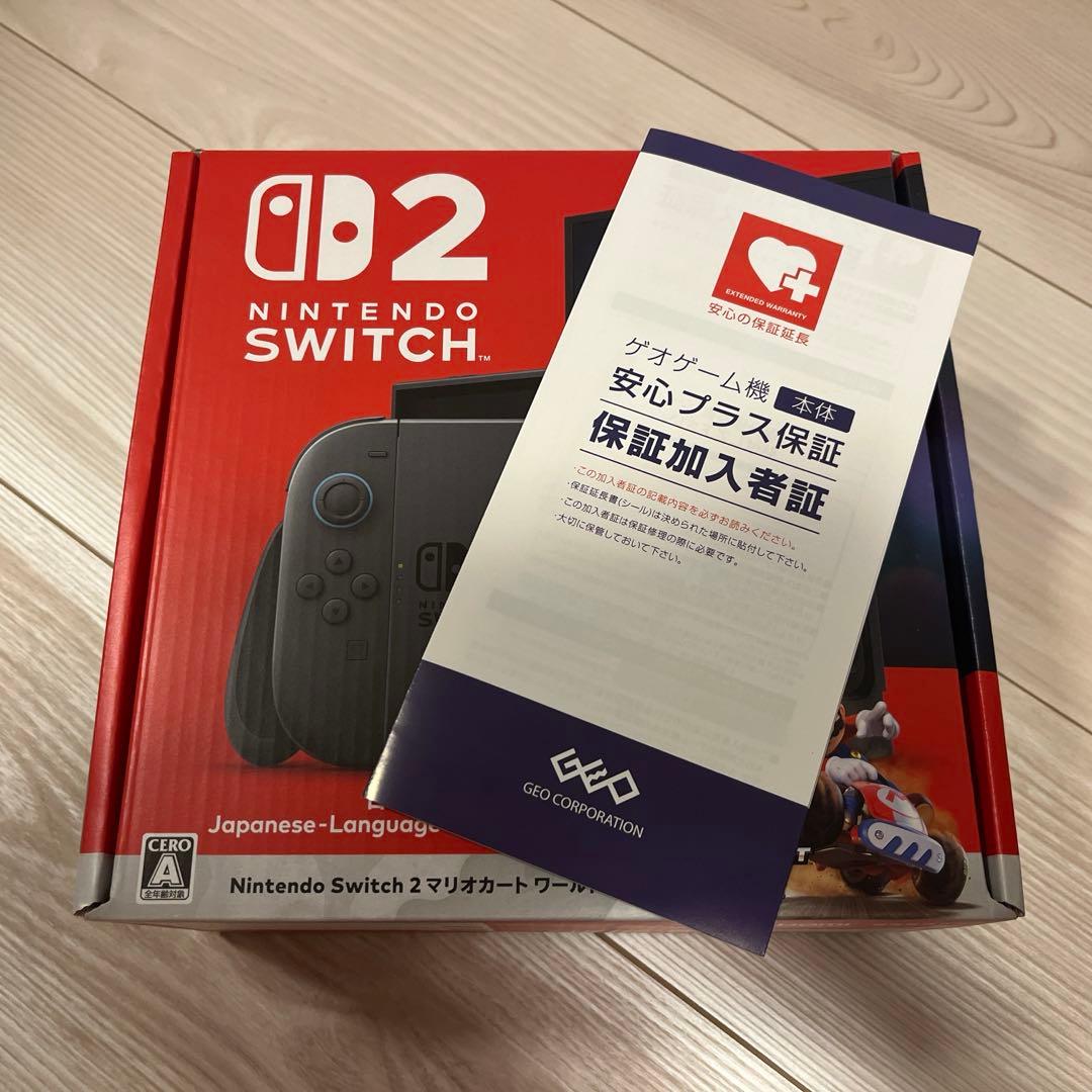 Nintendo Switch 2 本体　保証3年付き　マリオカート Nintendo Switch 2（日本語・国内専用） マリオカート ワールド セット