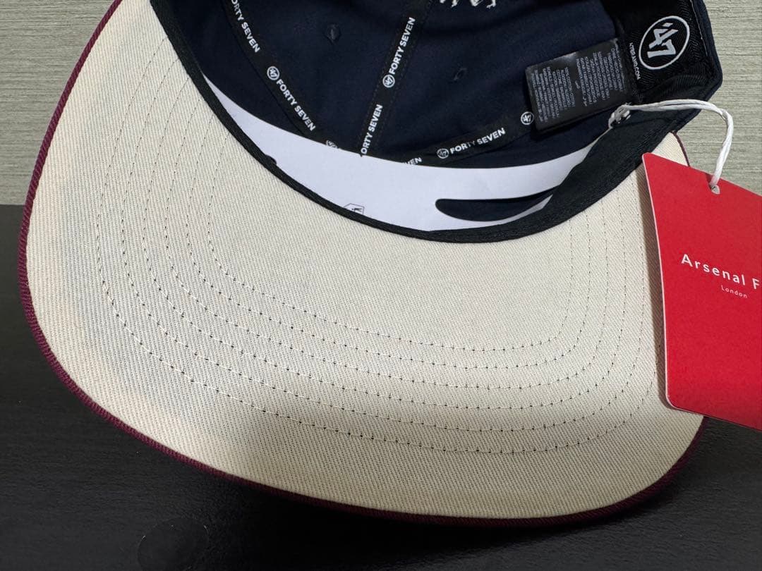 アーセナル 47 Brand ネイビー ゴシック A キャプテン キャップ 47 www