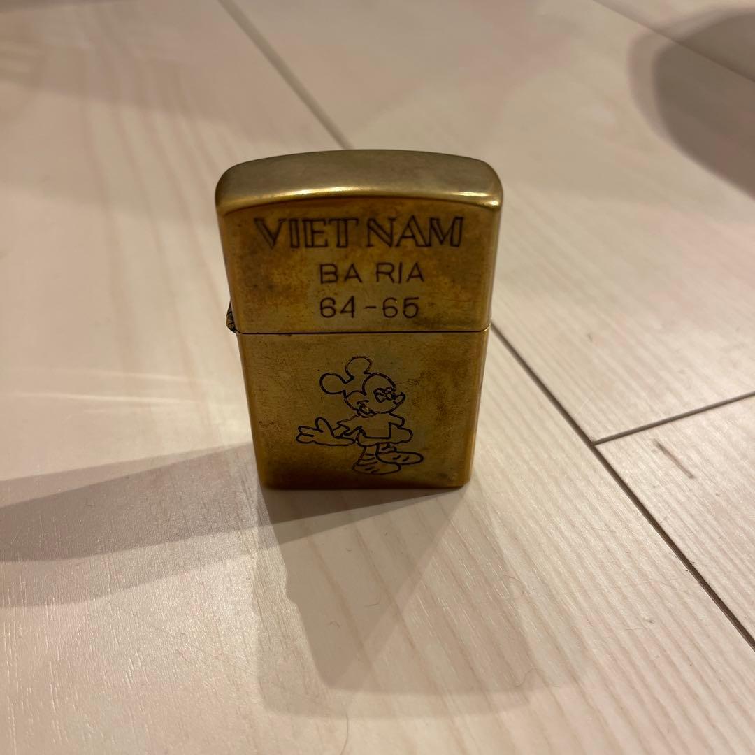 ZIPPO VIETNAM ミッキー・マウス 超貴重！1968年製 ベトナム ZIPPO！ミッキーマウスとプーさんの両面柄