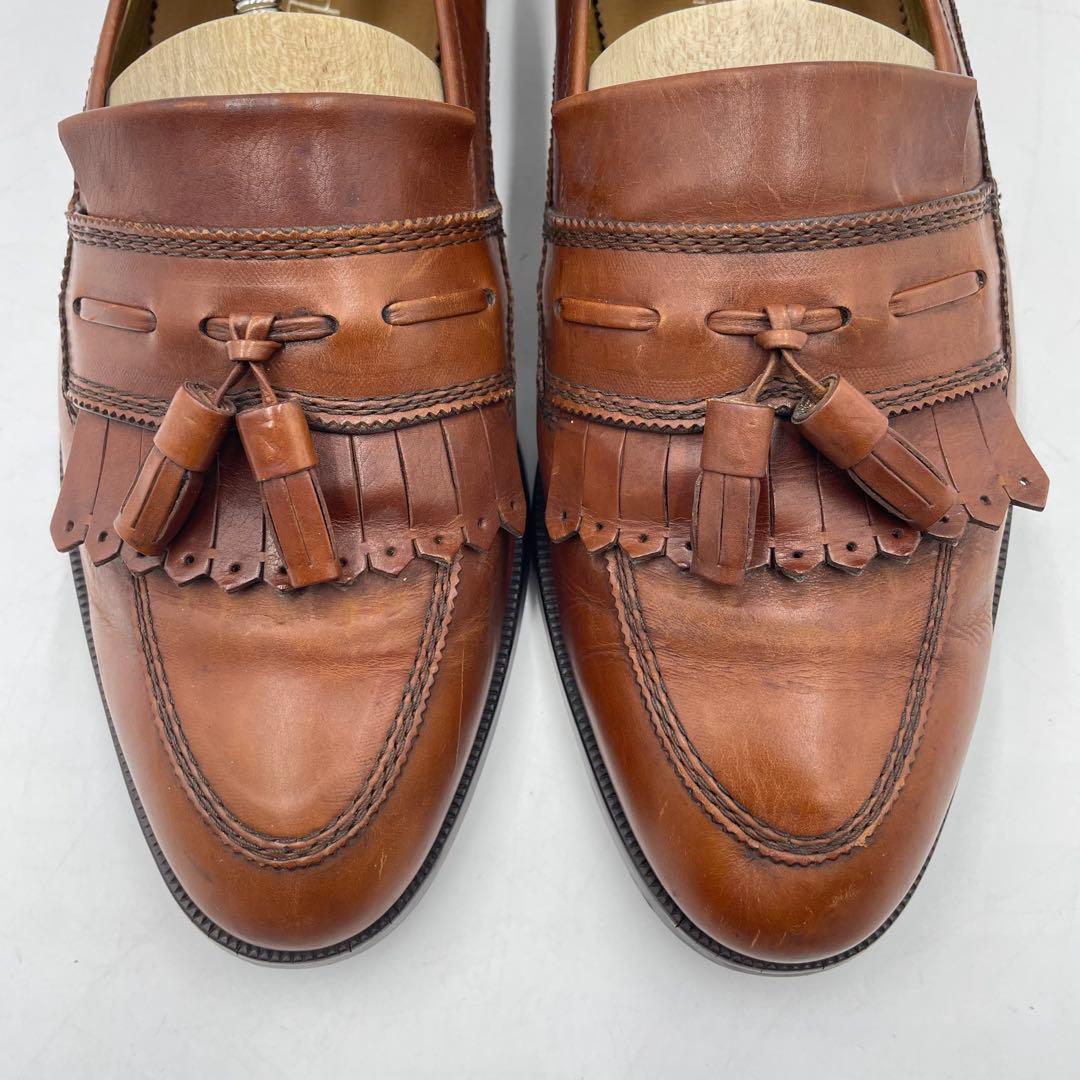 美品】イヴ サンローラン タッセル ローファー モカシン ブラウン 25.5