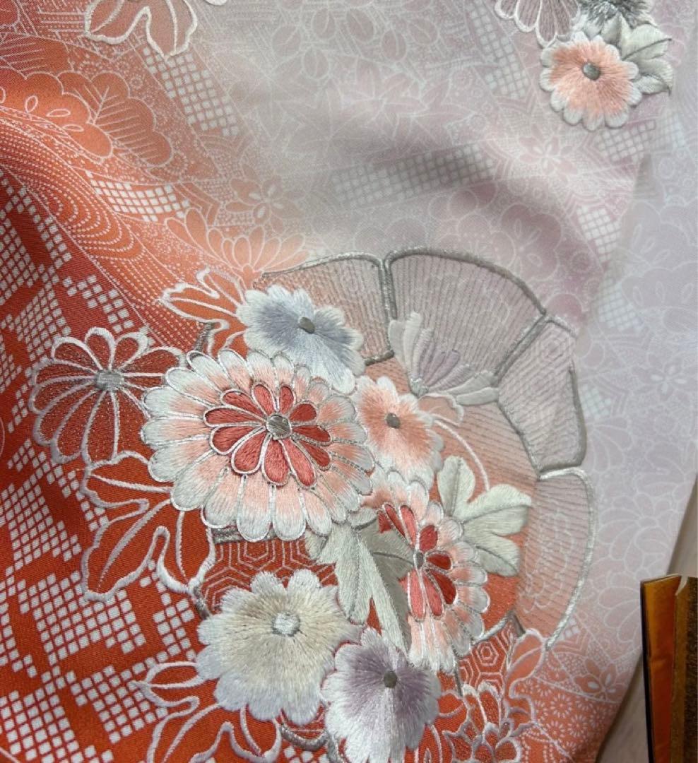 豪華刺繍正絹黒留袖袖フルセットお探しの方 西陣織袋帯 牡丹 駒刺繍 銀