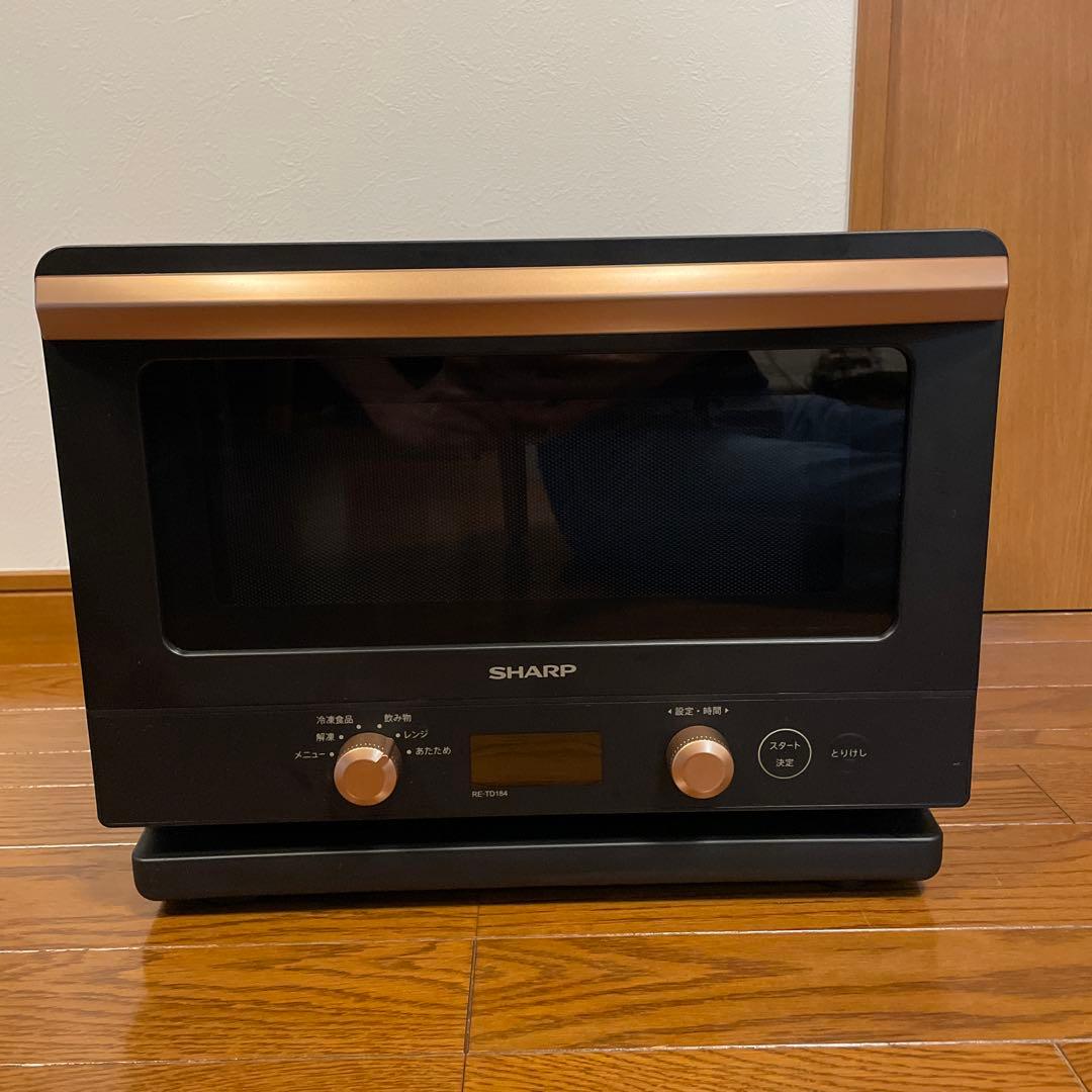 SHARP オーブンレンジ 黒 RE-SD18A-B【ジャンク品】 ジャンク品）SHARP