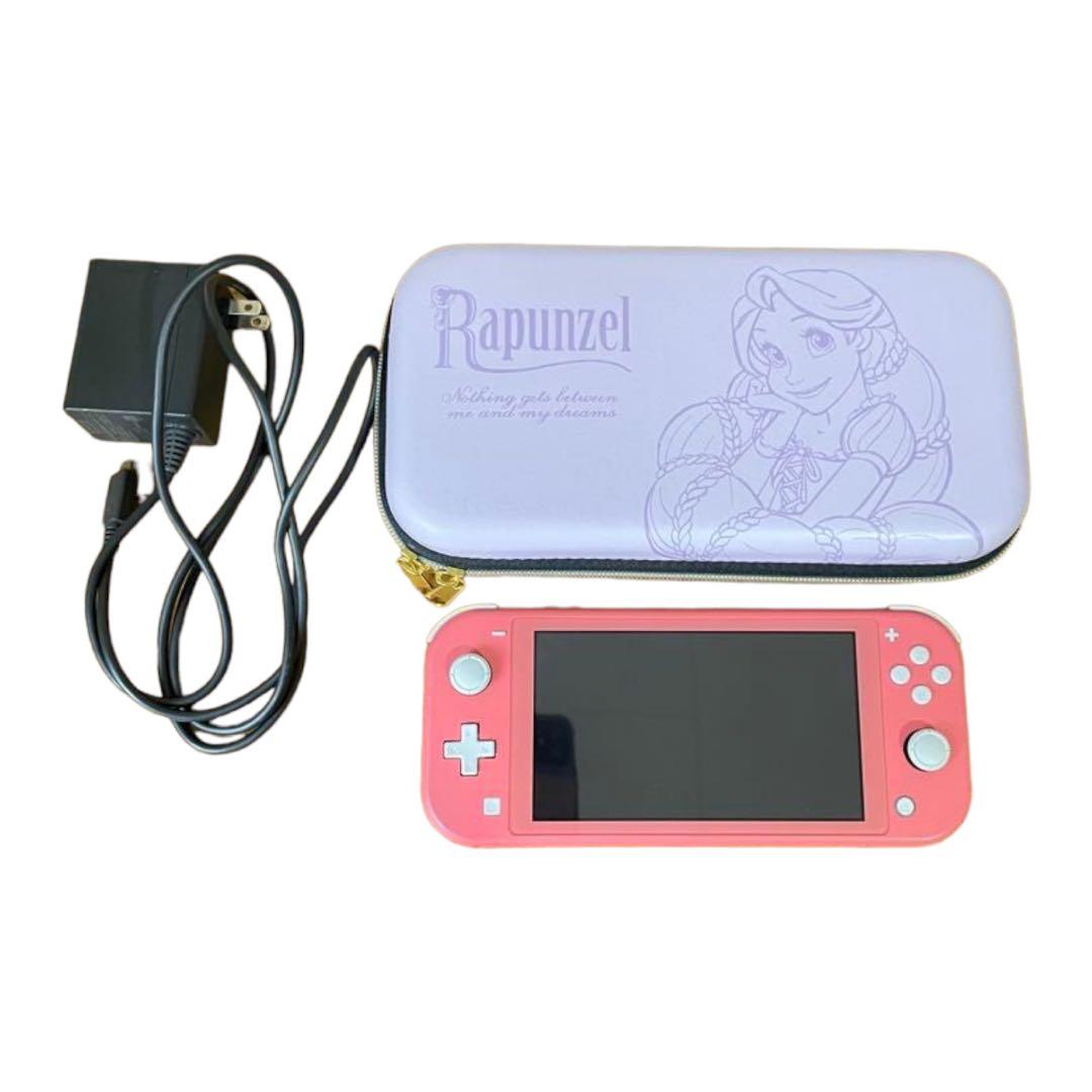 ニンテンドースイッチライト コーラル/Switchケース ラプンツェル