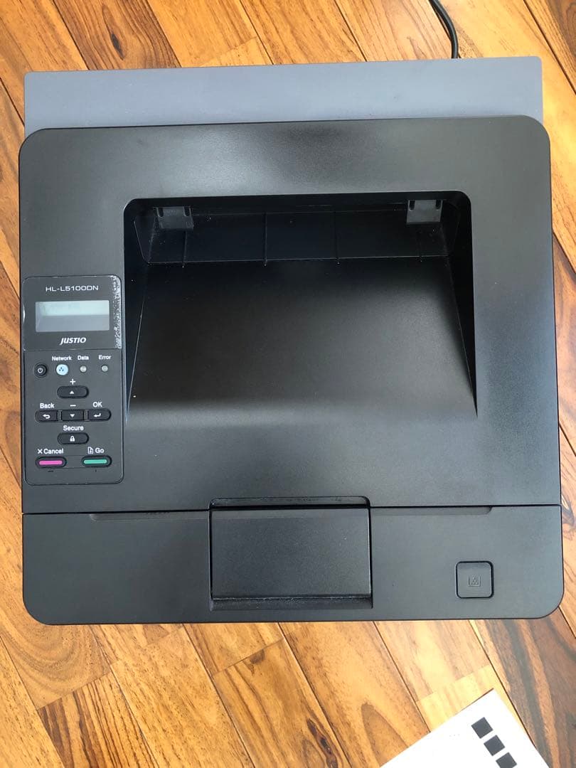 JUSTIO HL-L5100DN レーザープリンター 本体と電源ケーブル 美品 HL-L5210DN モノクロレーザープリンター JUSTIO(ジャスティオ) [はがき