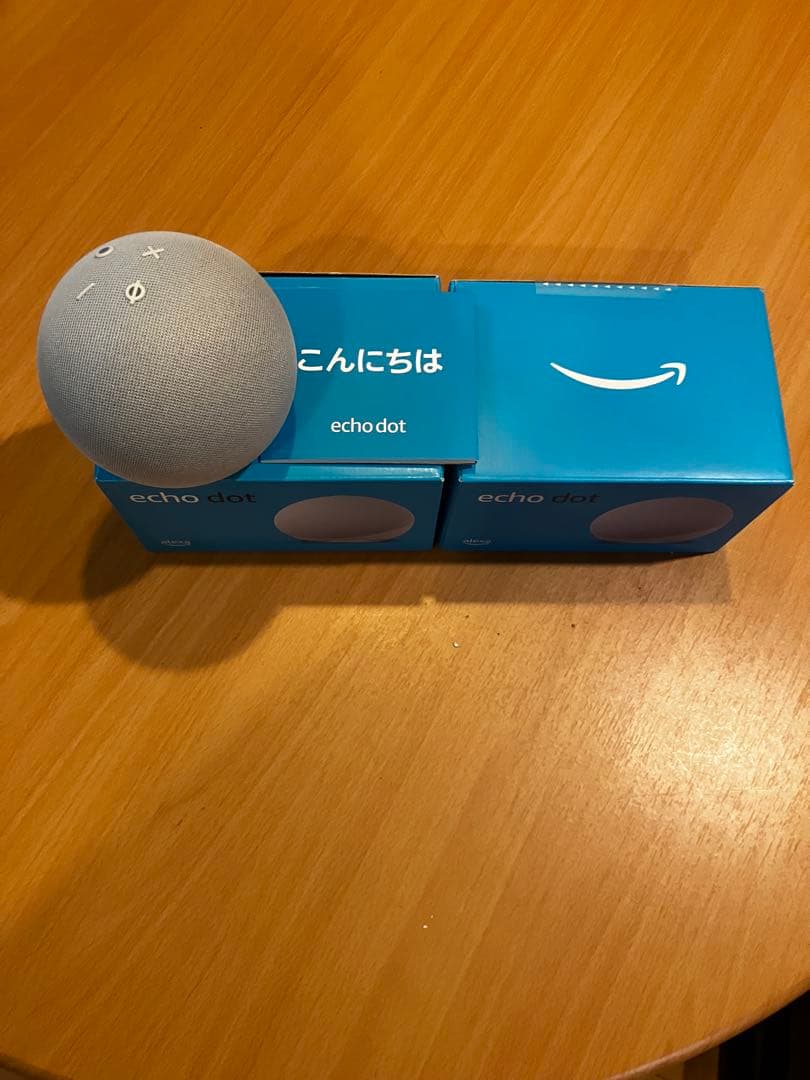 Amazon Echo Dot グレー シャーホワイト2台セット　未使用品 Amazon Echo Dot グレー シャーホワイト2台セット 未使用品 Amazon