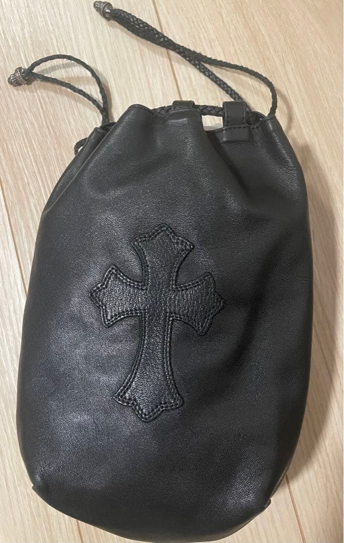 美品❣️クロムハーツ CHROME HEARTS 巾着 小物入れバッグ - メルカリ