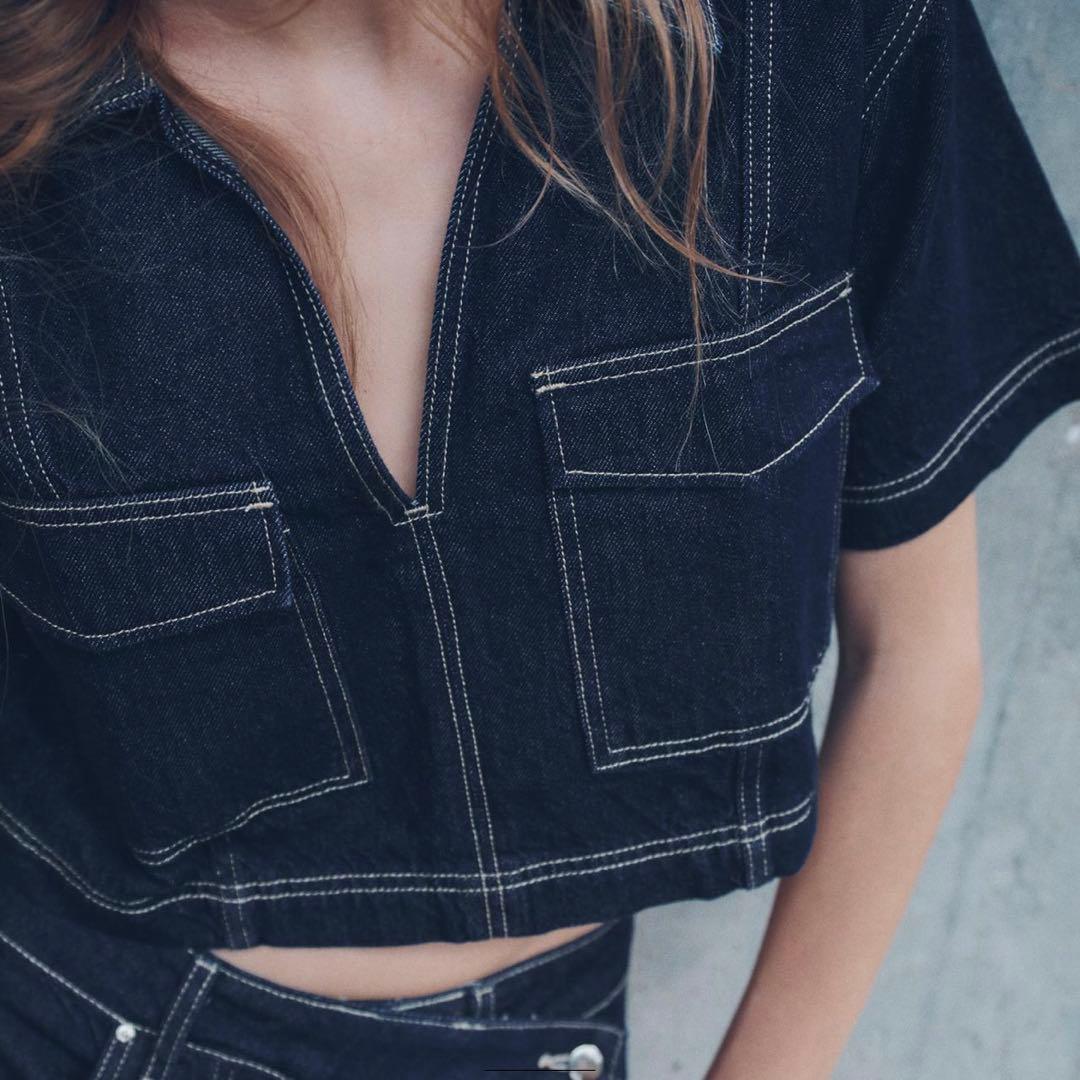 ZARA デニム セットアップ - メルカリ