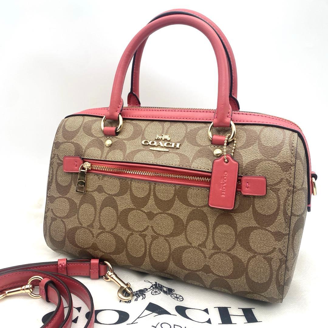 未使用級】 コーチ ショルダーバッグ ローアンサッチェル 2way 83607