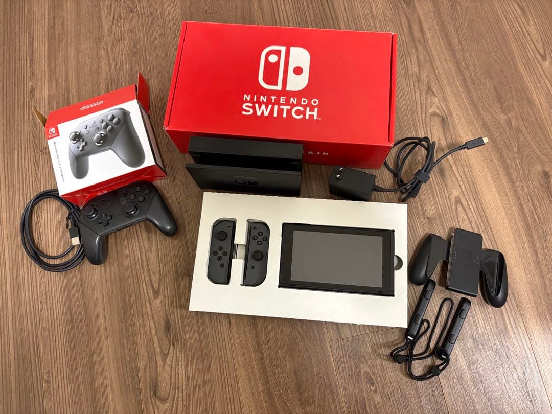 Nintendo Switch 本体 グレー Proコントローラー付き 周辺機器 | Nintendo Switch｜任天堂