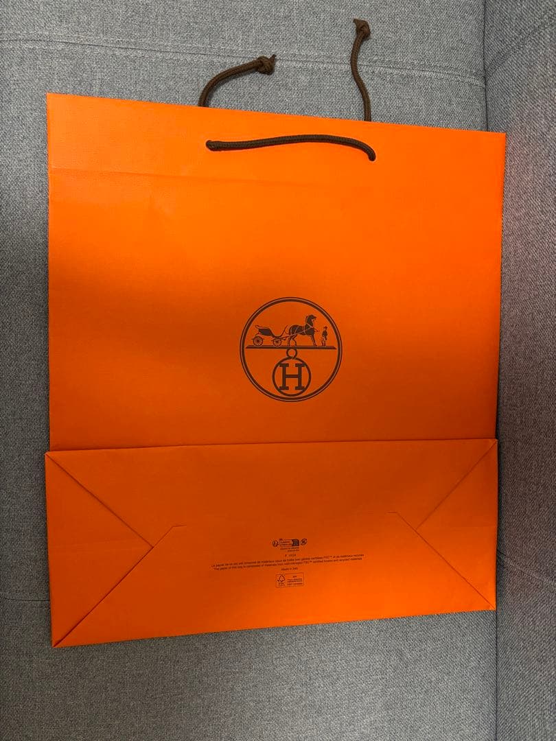 エルメス 箱と紙袋とリボンのみ オレンジボックス ピコタンmm 22